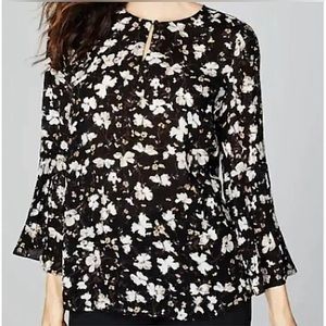 J JILL | Med | Crinkle Fabric | Floral